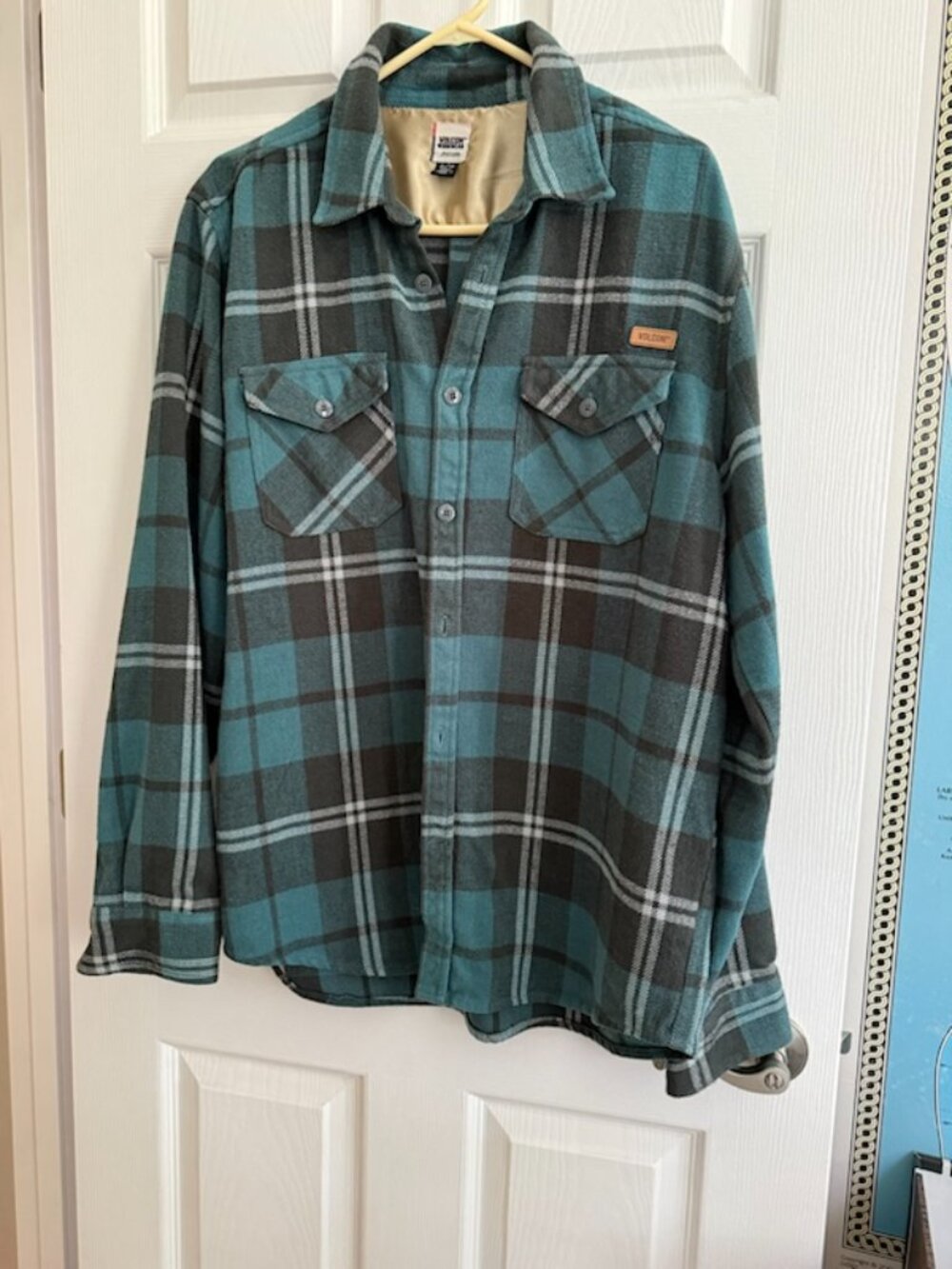 Mens Volcom Workwear flannel shirt sz XL